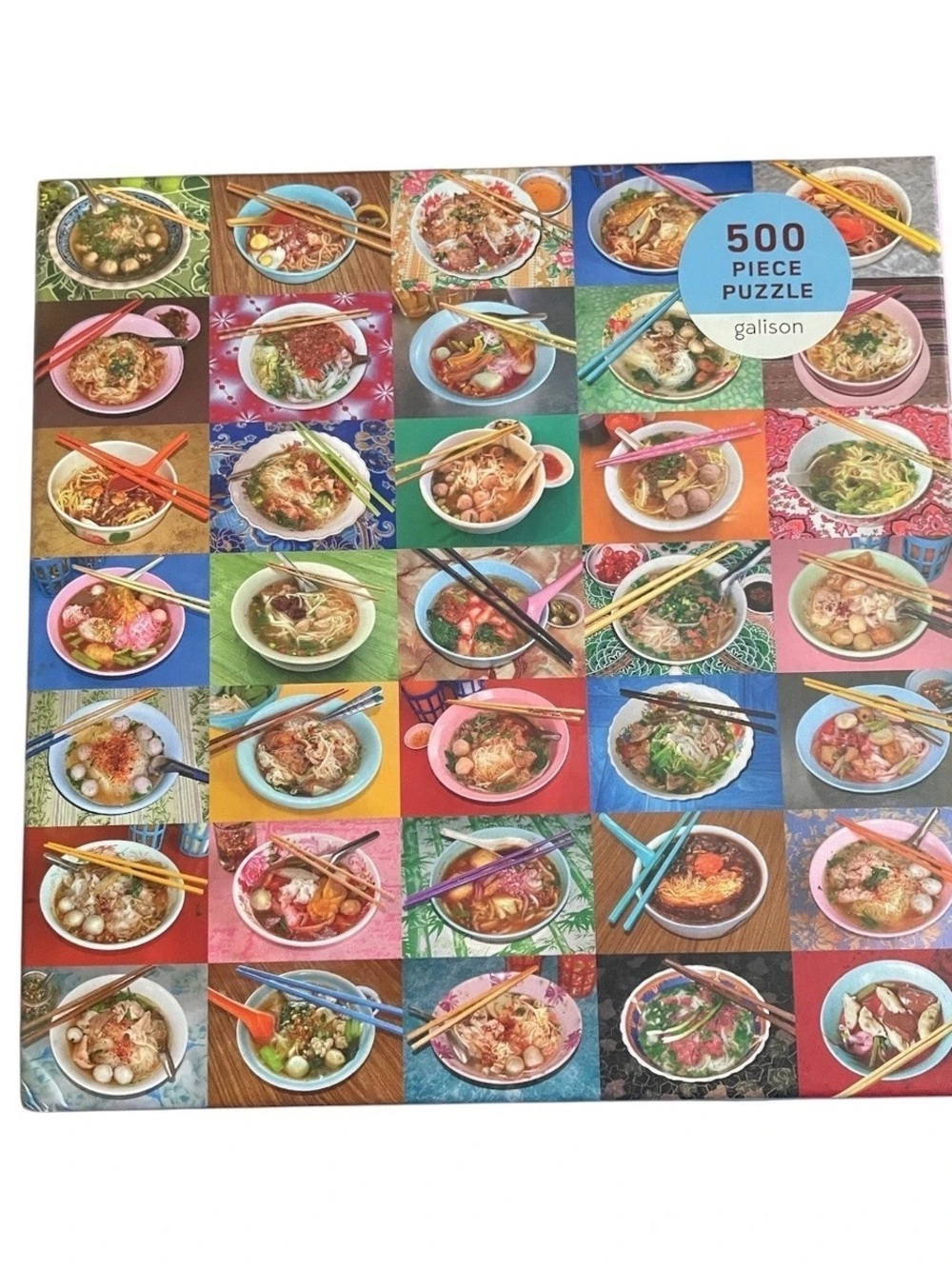 galison Noodles for Lunch 500 Piece Puzzle